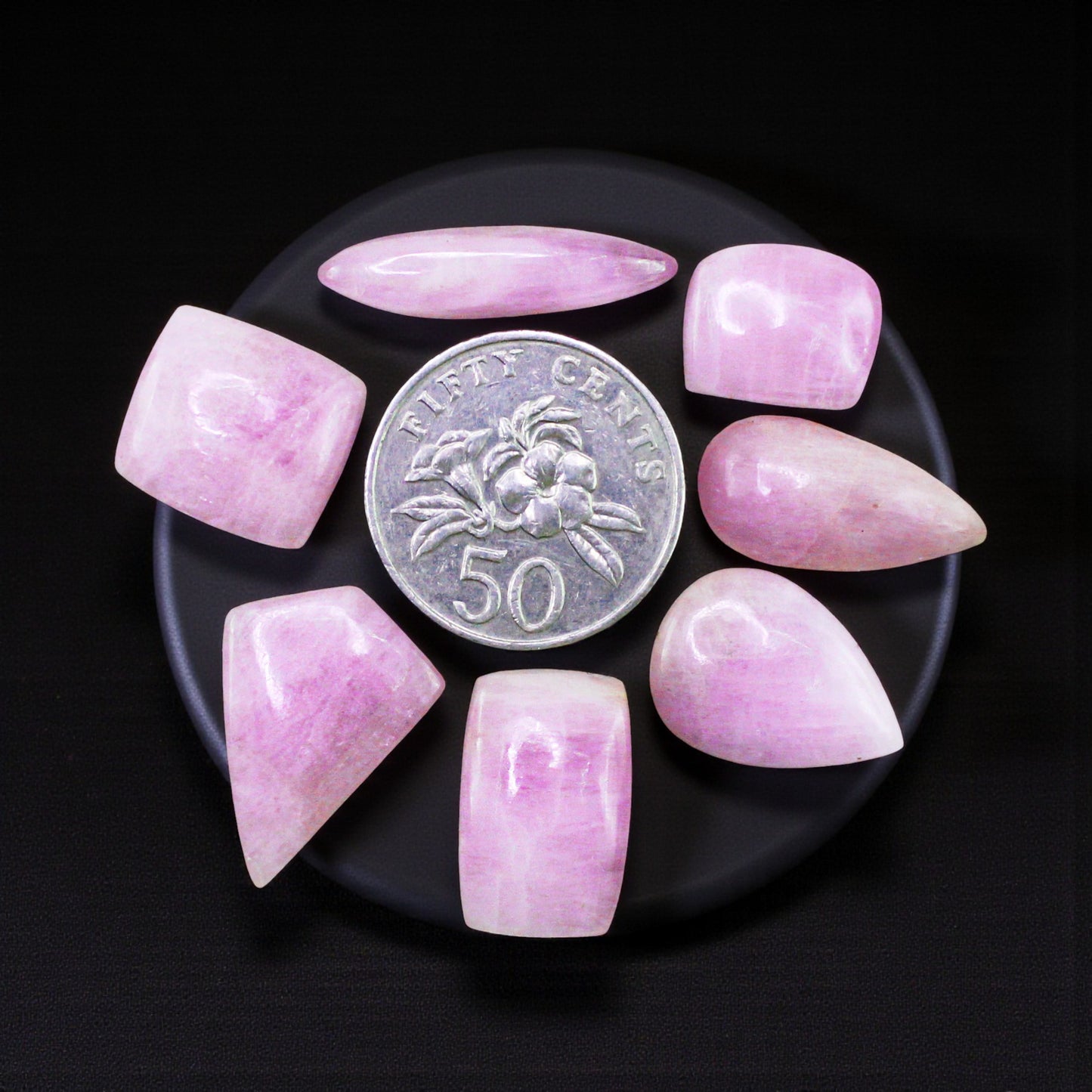 Natural Pink Kunzite Lot – Hand Polished Loose Gems