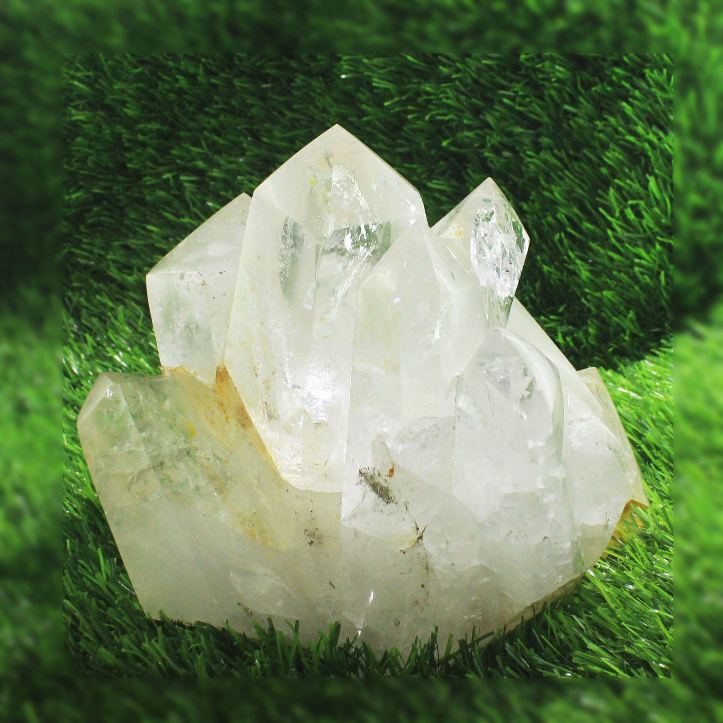 Superb Nat. Sphatik Rock Crystal Quartz Gemstone Raw Crystal Cluster Mineral Specimen