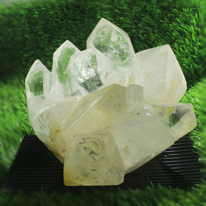 Superb Nat. Sphatik Rock Crystal Quartz Gemstone Raw Crystal Cluster Mineral Specimen
