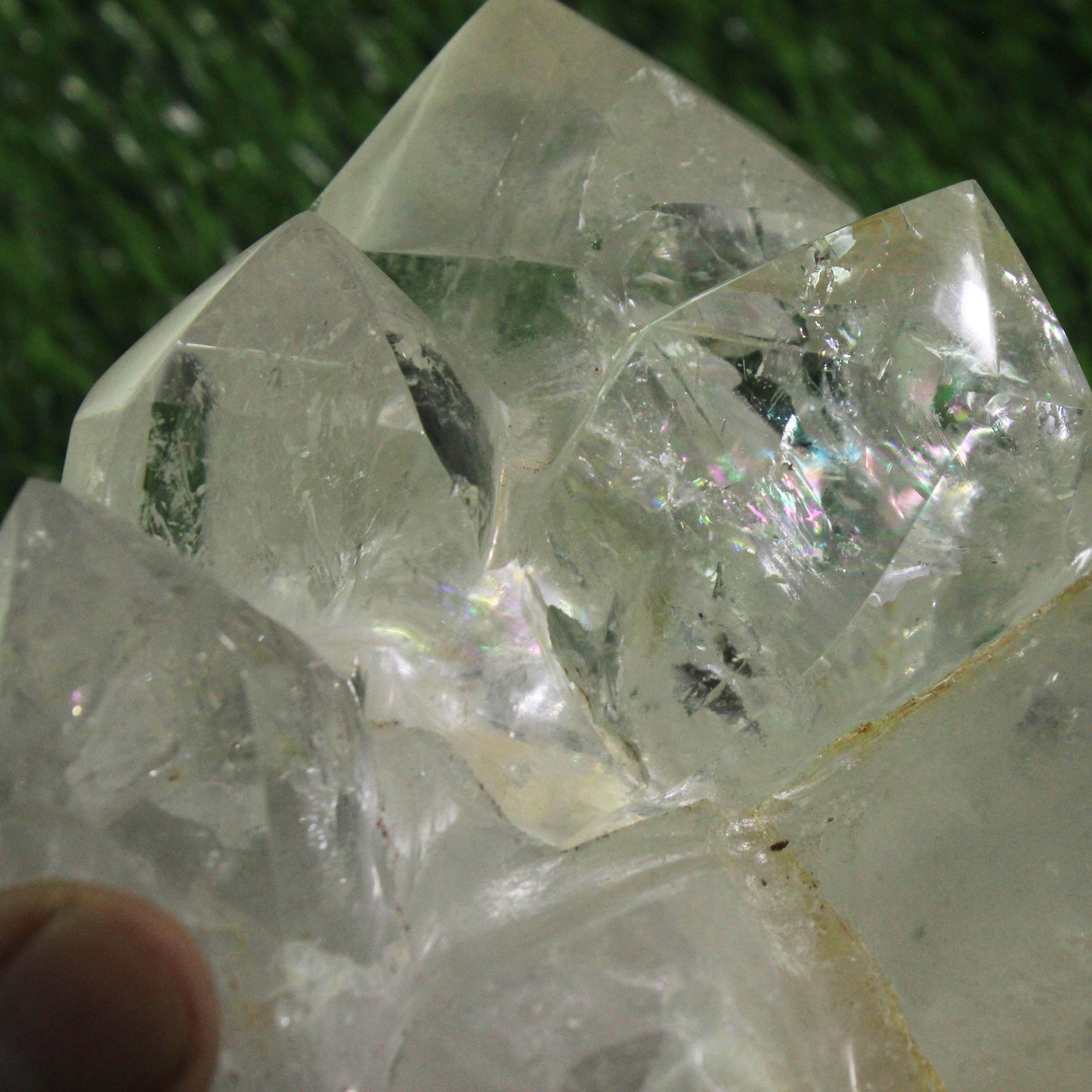 Superb Nat. Sphatik Rock Crystal Quartz Gemstone Raw Crystal Cluster Mineral Specimen