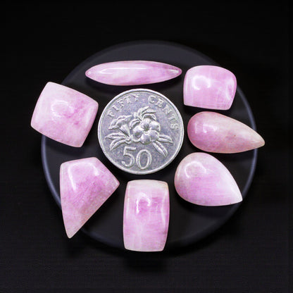 Natural Pink Kunzite Lot – Hand Polished Loose Gems