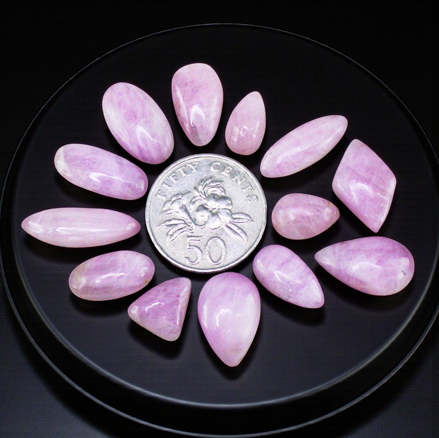 Natural Pink Kunzite Lot – Hand Polished Loose Gems