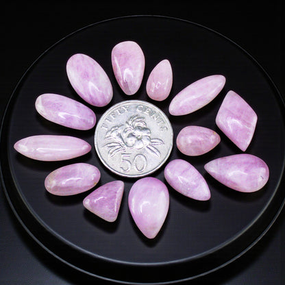 Natural Pink Kunzite Lot – Hand Polished Loose Gems