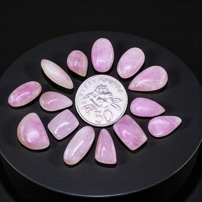 Natural Pink Kunzite Lot – Hand Polished Loose Gems
