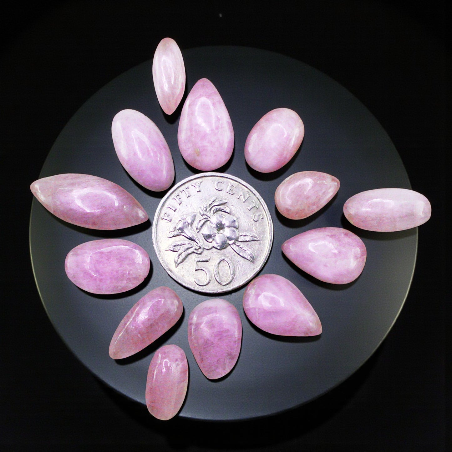 Natural Pink Kunzite Lot – Hand Polished Loose Gems