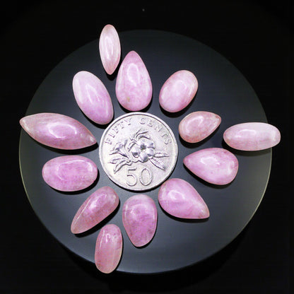 Natural Pink Kunzite Lot – Hand Polished Loose Gems