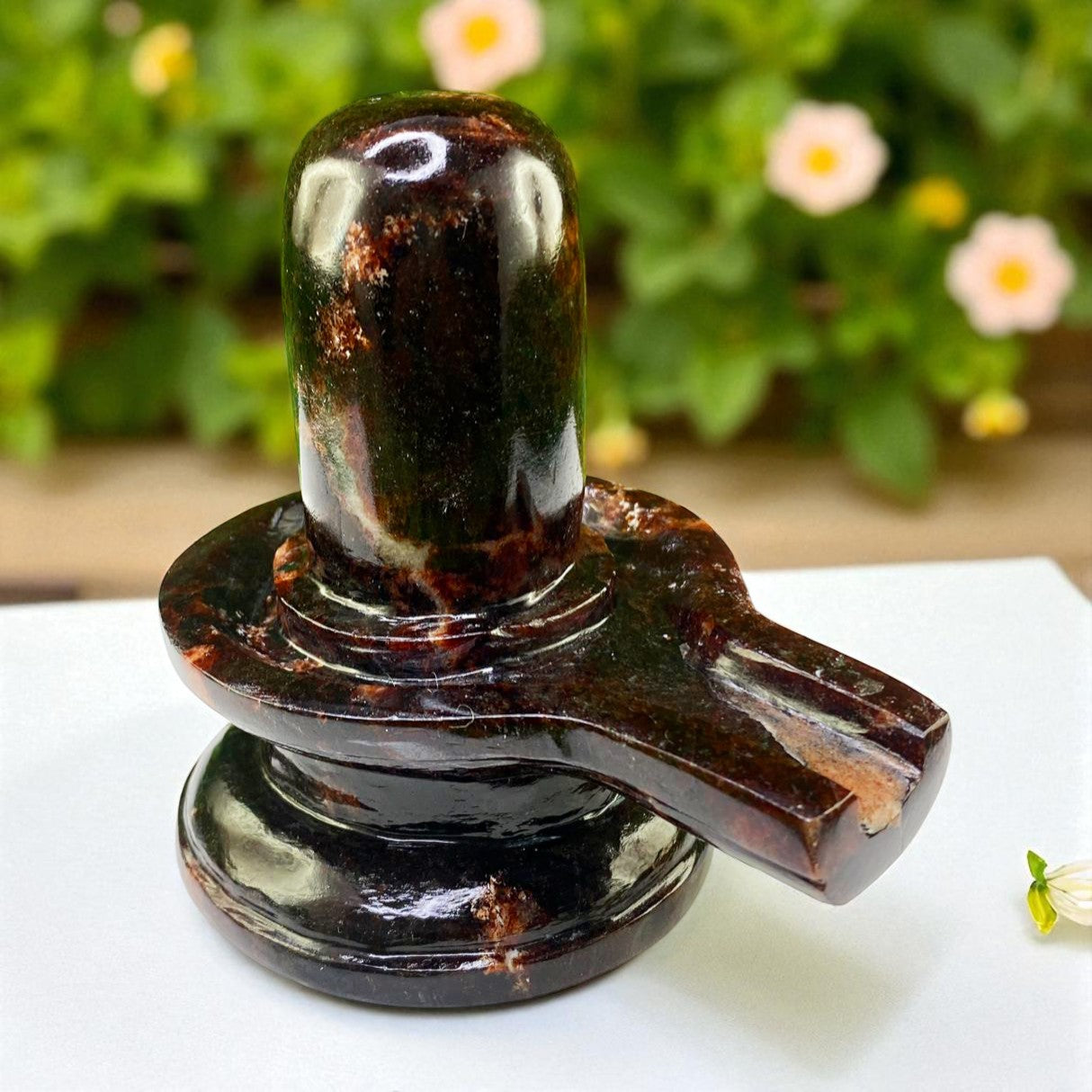 Natural Rarest Hessonite Garnet Shivlingam – Powerful Vedic Healing Stone