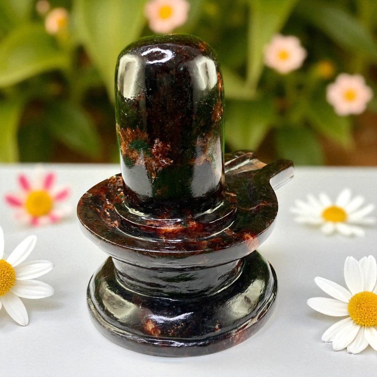 Natural Rarest Hessonite Garnet Shivlingam – Powerful Vedic Healing Stone