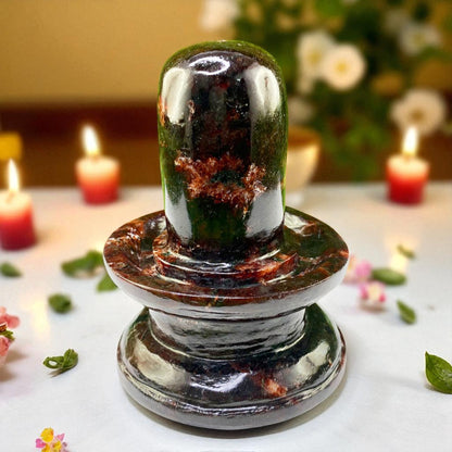 Natural Rarest Hessonite Garnet Shivlingam – Powerful Vedic Healing Stone