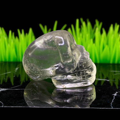 Natural Rock Crystal Sphatik Skull Head – Clear Quartz for Clarity & Energy