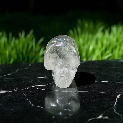 Natural Rock Crystal Sphatik Skull Head – Clear Quartz for Clarity & Energy