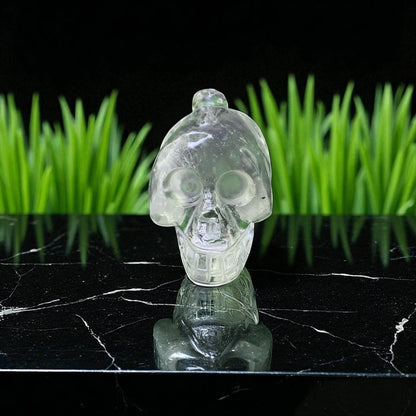 Natural Rock Crystal Sphatik Skull Head – Clear Quartz for Clarity & Energy