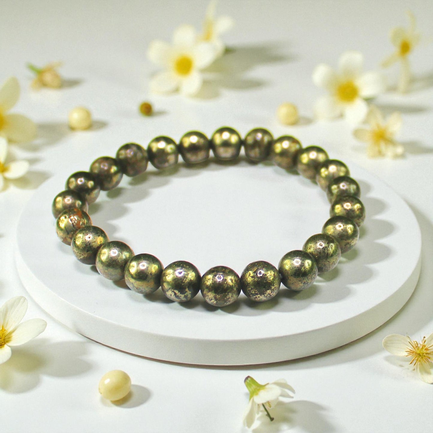 Natural Gemstone Stretch Bracelets – Round Beads