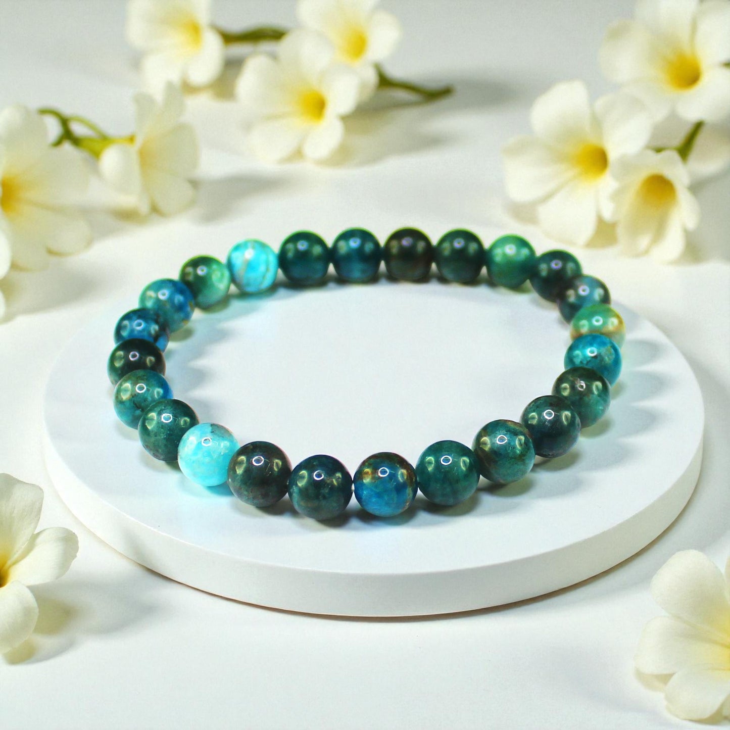 Natural Gemstone Stretch Bracelets – Round Beads