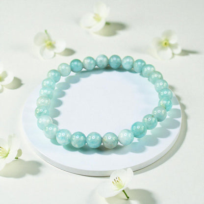 Natural Gemstone Stretch Bracelets – Round Beads