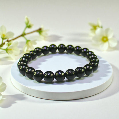 Natural Gemstone Stretch Bracelets – Round Beads
