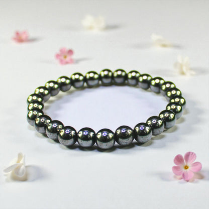 Natural Gemstone Stretch Bracelets – Round Beads