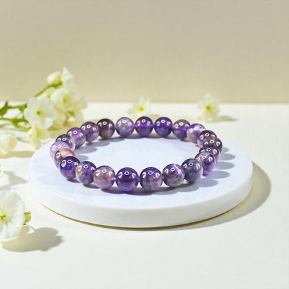 Natural Gemstone Stretch Bracelets – Round Beads