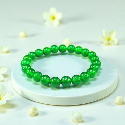 Natural Gemstone Stretch Bracelets – Round Beads