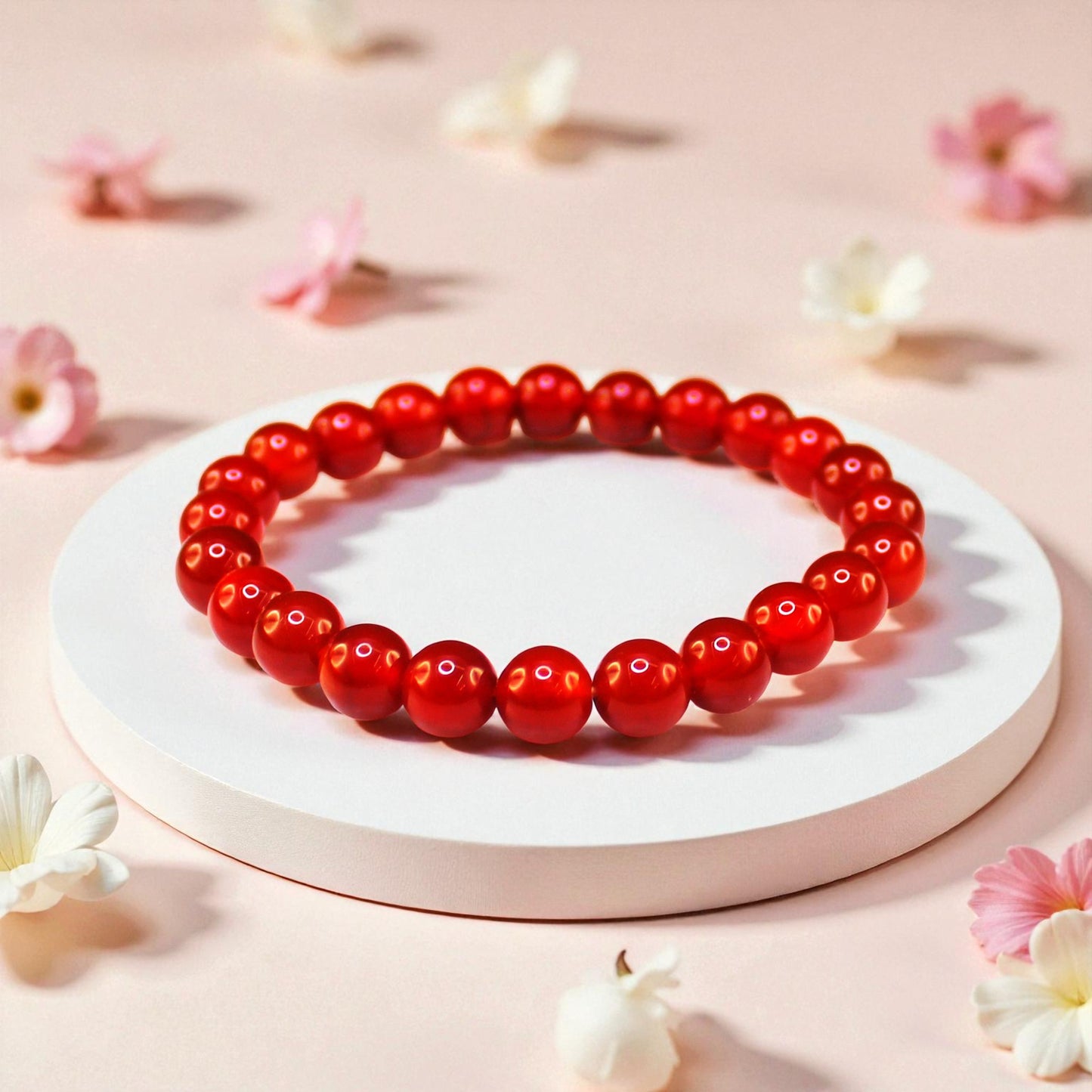 Natural Gemstone Stretch Bracelets – Round Beads