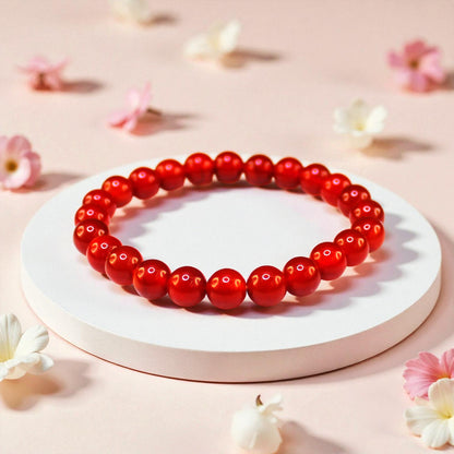 Natural Gemstone Stretch Bracelets – Round Beads