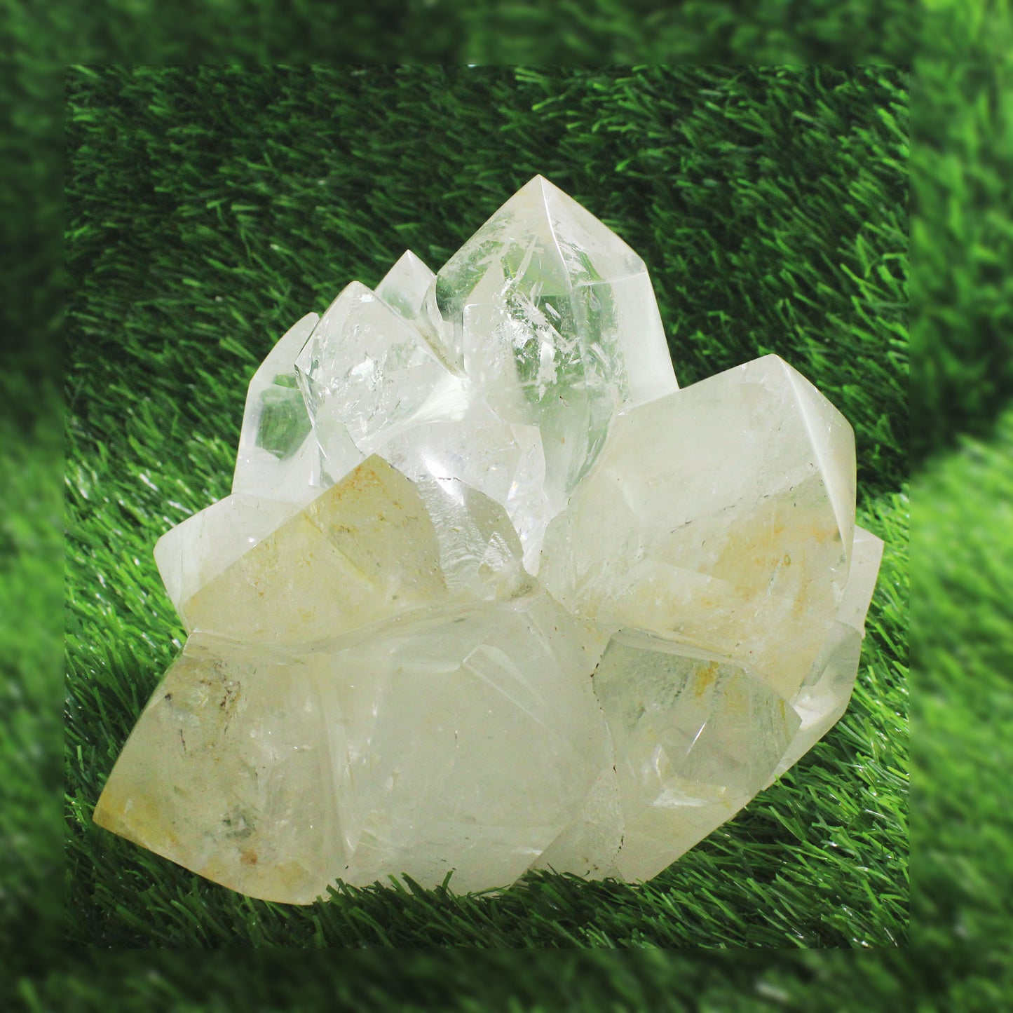 Superb Nat. Sphatik Rock Crystal Quartz Gemstone Raw Crystal Cluster Mineral Specimen