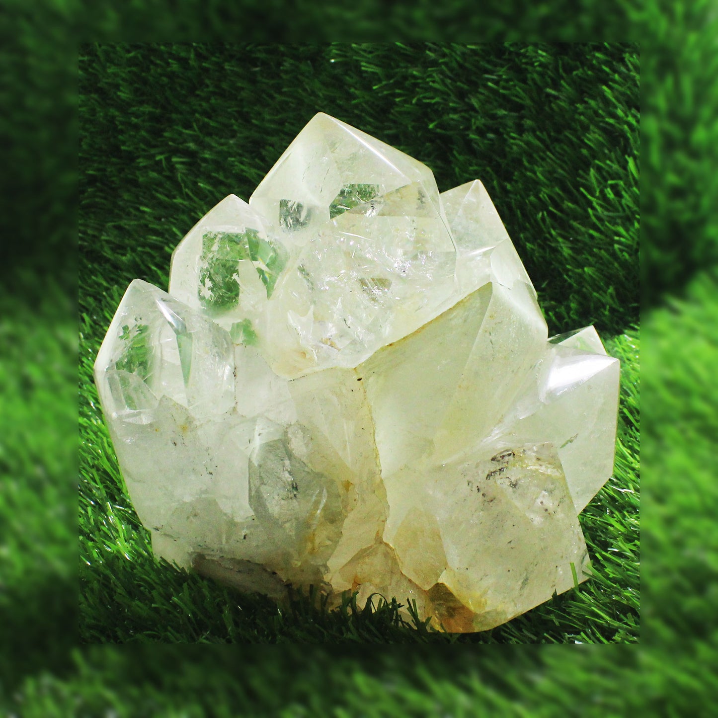 Superb Nat. Sphatik Rock Crystal Quartz Gemstone Raw Crystal Cluster Mineral Specimen