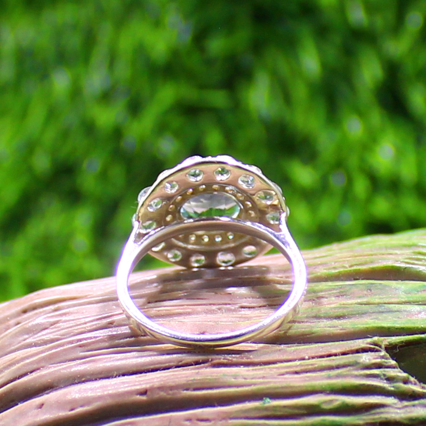 Unique Nat. Blue Topaz Gemstone 925 Sterling Silver Statement Ring