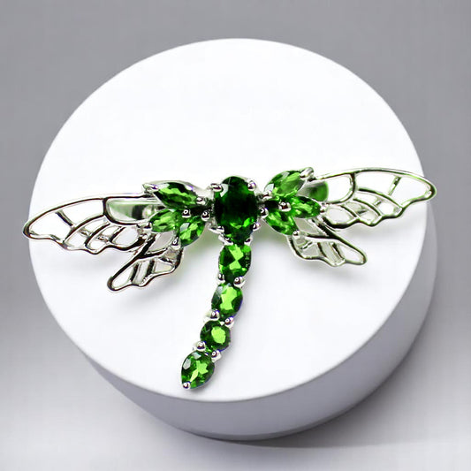 Unique Nat. Peridot Gemstone 925 Sterling Silver Statement Ring