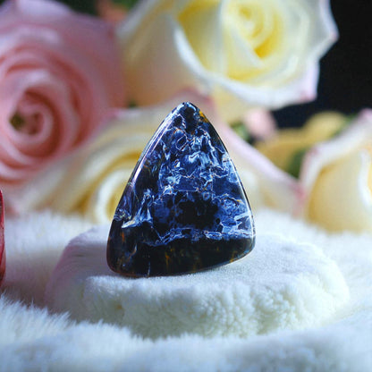 Premium Quality Pietersite Cab – Eye-Catching Mix of Golden, Red & Indigo Fibers