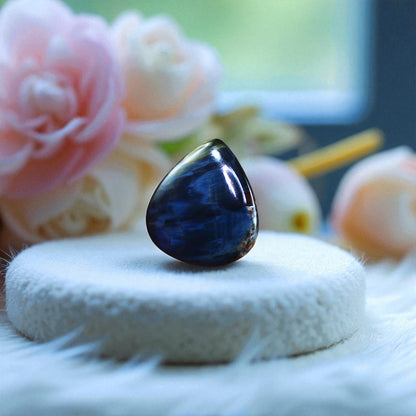 Premium Quality Pietersite Cab – Eye-Catching Mix of Golden, Red & Indigo Fibers