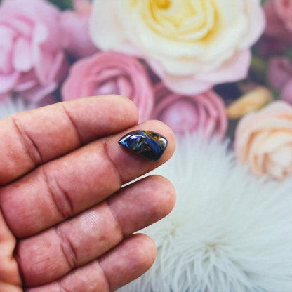 Premium Quality Pietersite Cab – Eye-Catching Mix of Golden, Red & Indigo Fibers