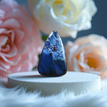 Premium Quality Pietersite Cab – Eye-Catching Mix of Golden, Red & Indigo Fibers