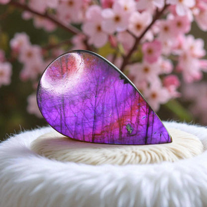 Spectrolite Labradorite Cab – Rare Purple-Blue Sheen, Collector’s Gem